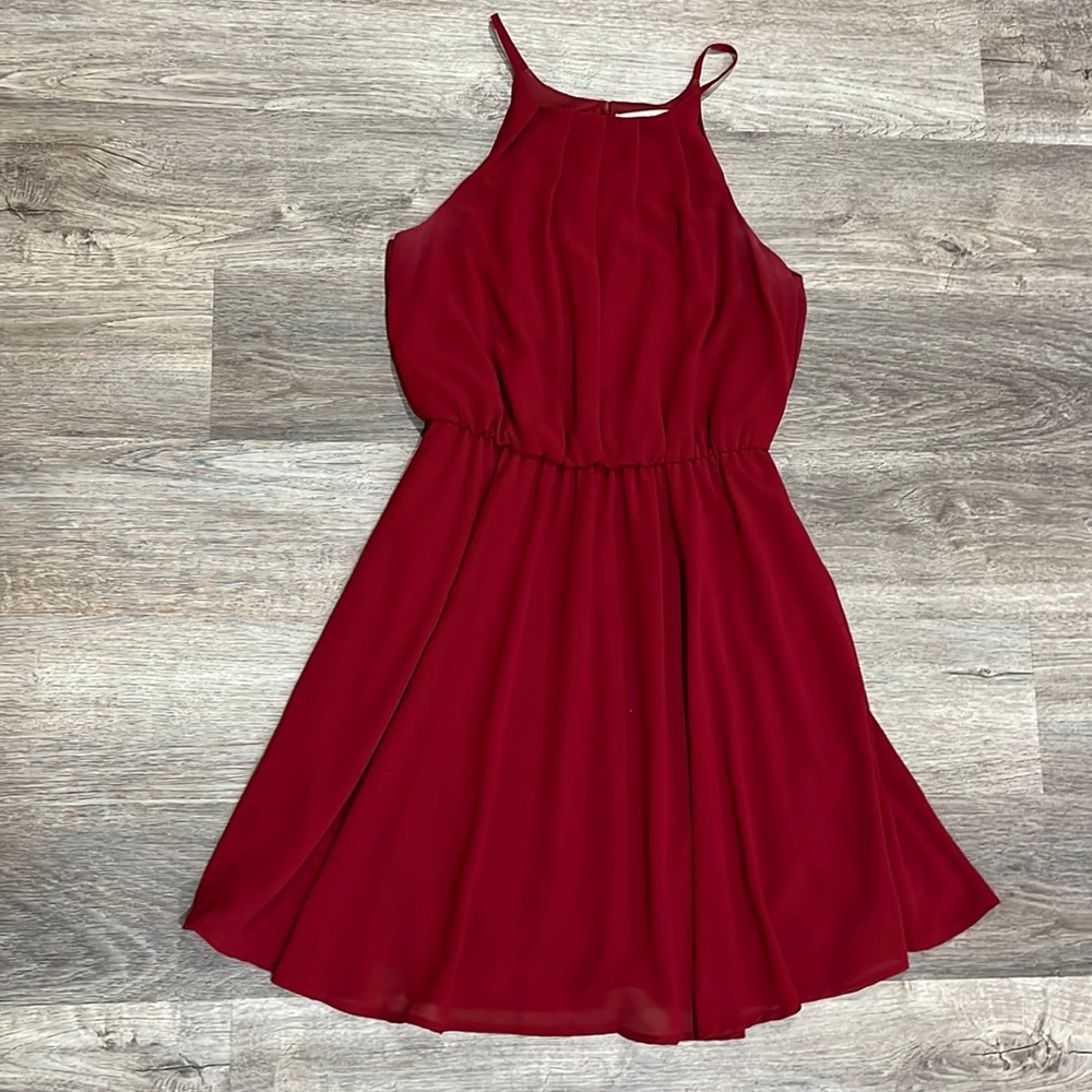 Miami Women’s Small Deep Red High Neck Dress